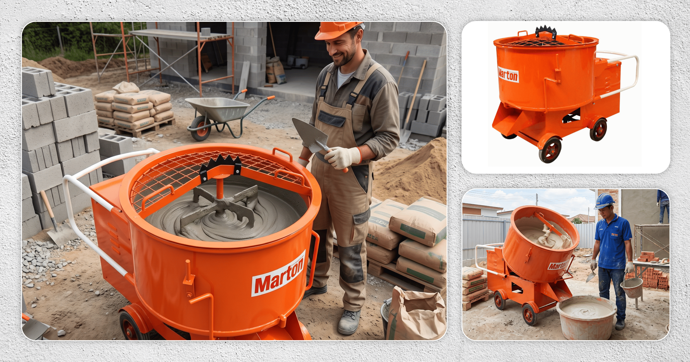 เครื่องผสมปูนฉาบ MARTON 3HP